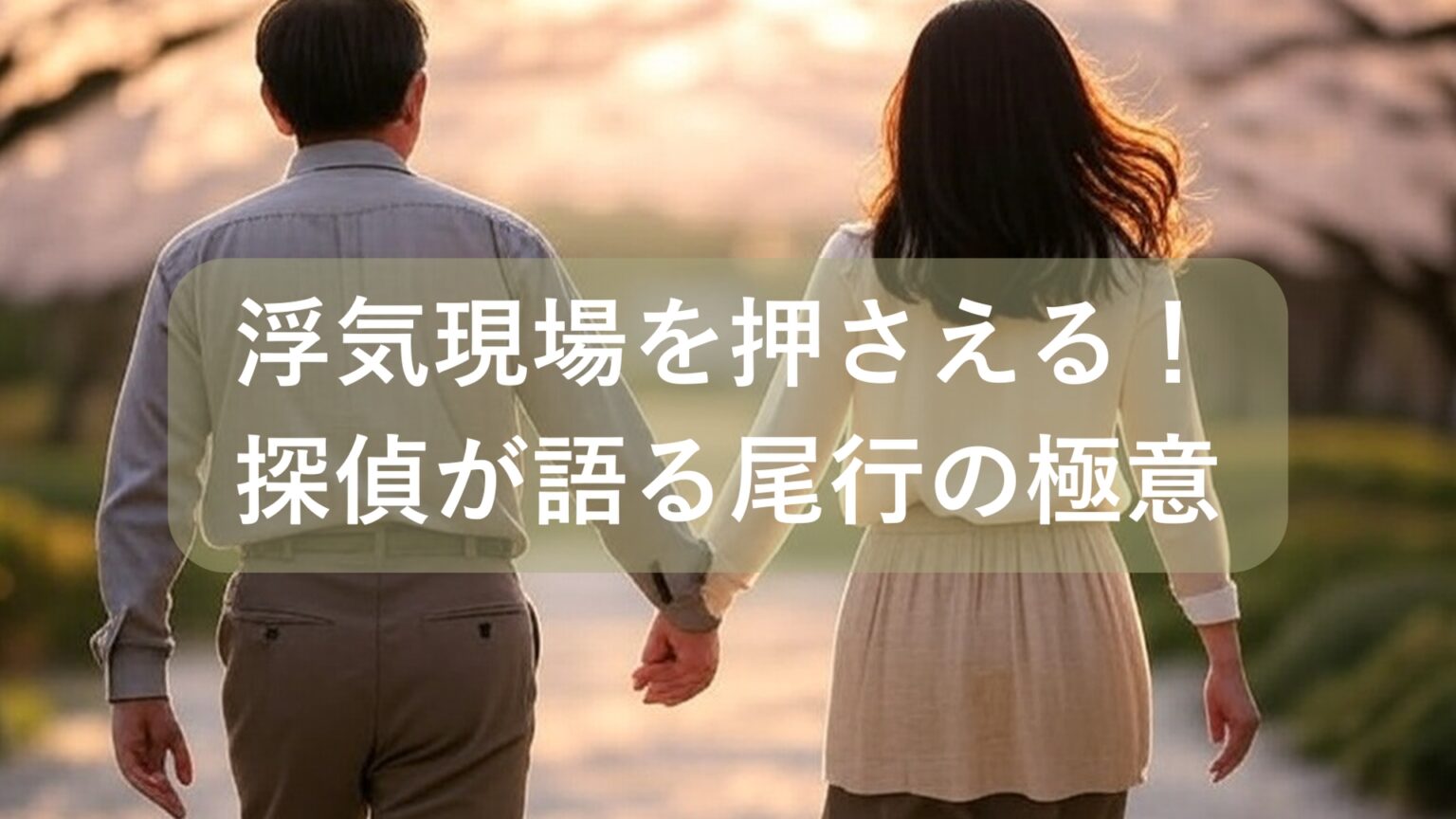 浮気調査の尾行技術