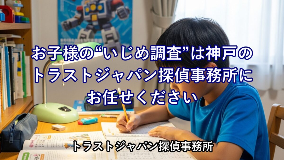 ひとりで勉強する小学生-いじめ調査を必要とする少年
