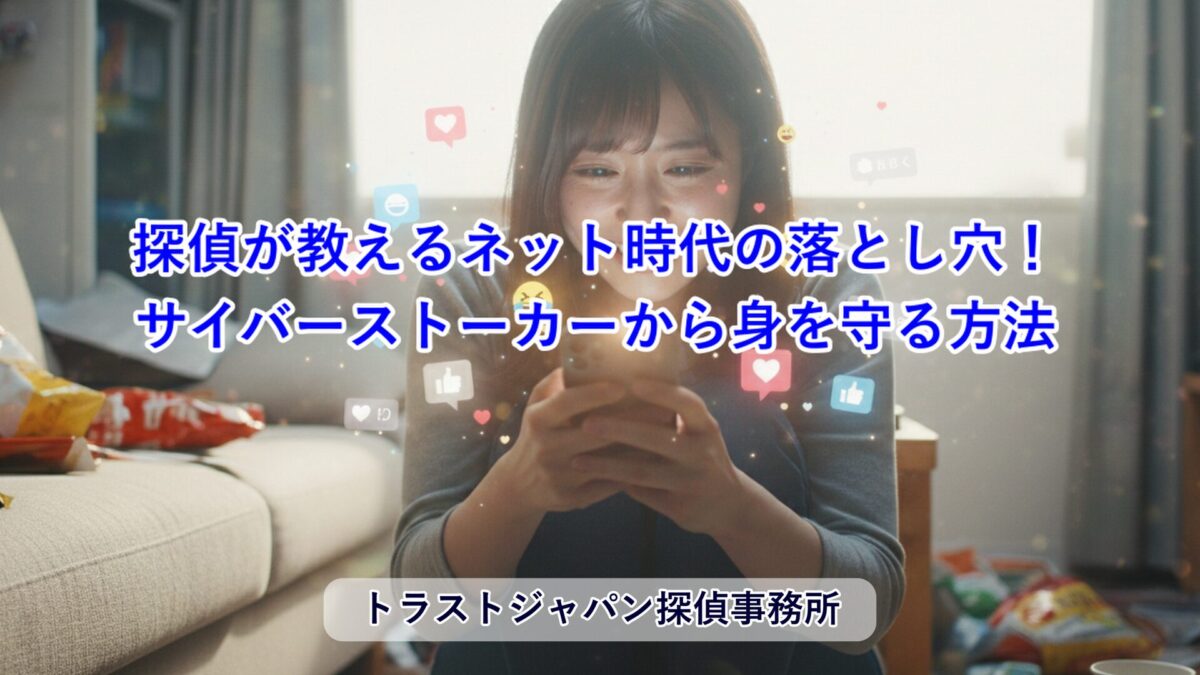 探偵が教えるネット時代の落とし穴：サイバーストーカーから身を守る方法